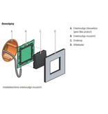 Niko Niko Enkelvoudige muurprint met connector 550-14110