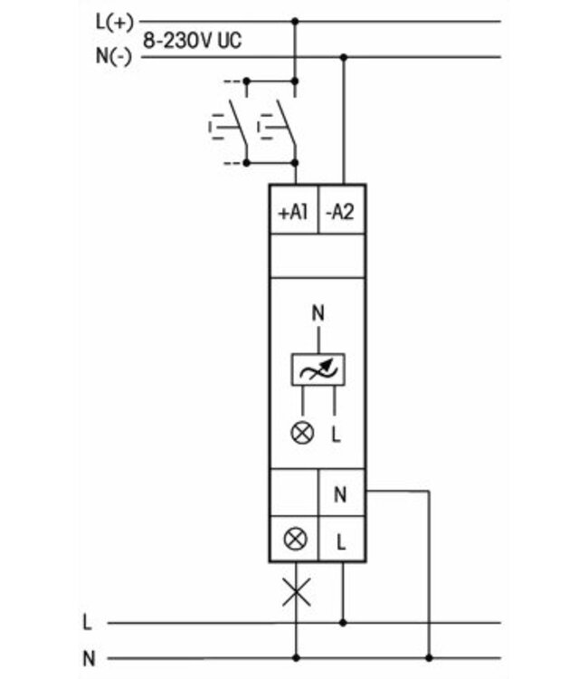 Eltako Modulaire Eltako Universele LED dimmer EUD12NPN-UC