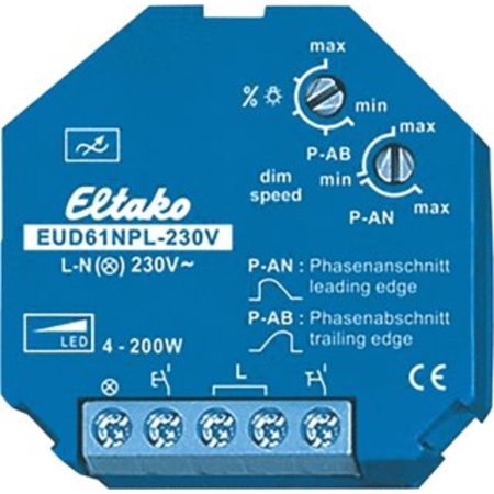 Eltako Eltako inbouw LED dimmer EUD61NPL-230V-zonder N aansluiting