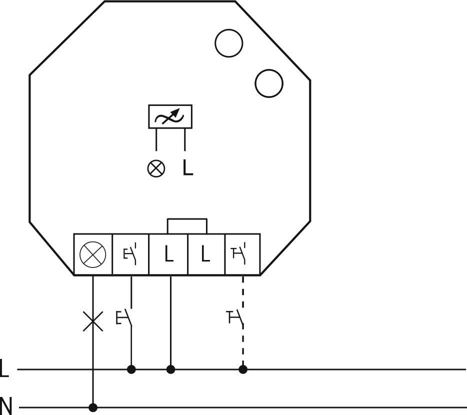 Eltako inbouw LED EUD61NPL-230V-zonder N aansluiting | My-Smarthome.be