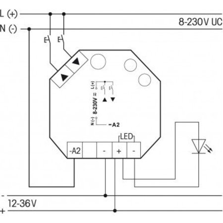 Eltako Eltako universele LED dimmer ELD61-12-36VDC