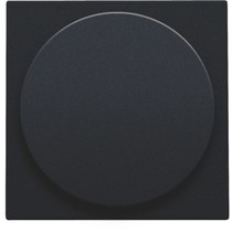 Centraalplaat, black coated, universele dimmer