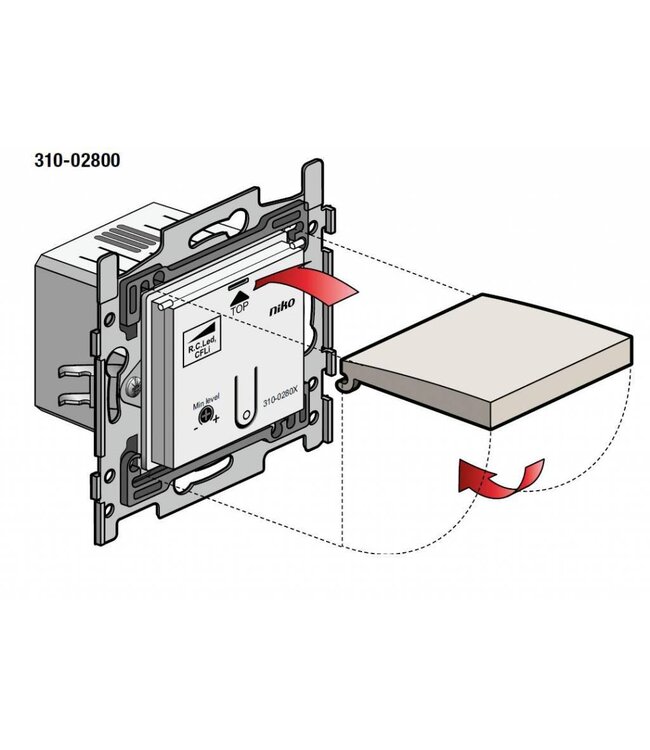 Niko Sokkel Niko LED Dimmer 100W - ref.: 310-02800