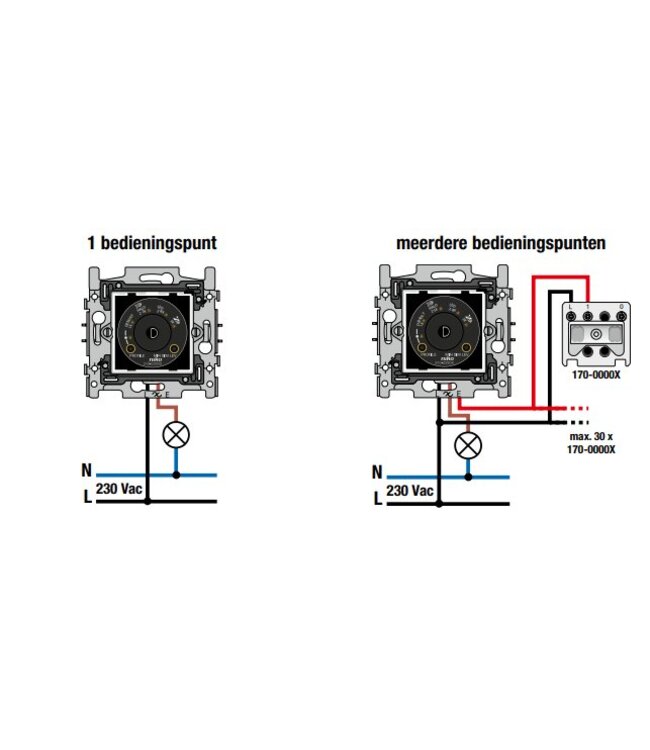 Niko Niko inbouw Universele Dimmer 2-draads 3 -300W
