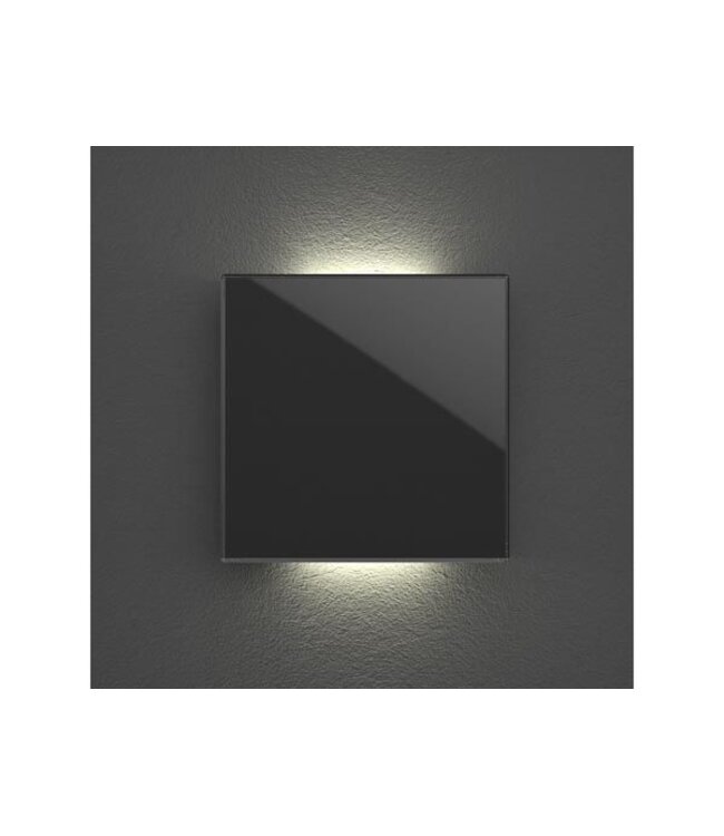 Velbus Velbus Edge Lit zwarte glazen bedieningsmodule  met 1 toets