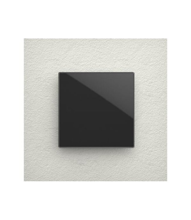 Velbus Velbus Edge Lit zwarte glazen bedieningsmodule  met 1 toets