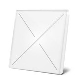 Velbus Velbus Edge Lit witte glazen bedieningsmodule  met 4 toetsen