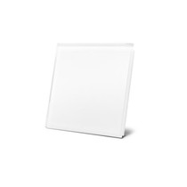 Velbus Edge Lit Witte glas bediening, 1 toets