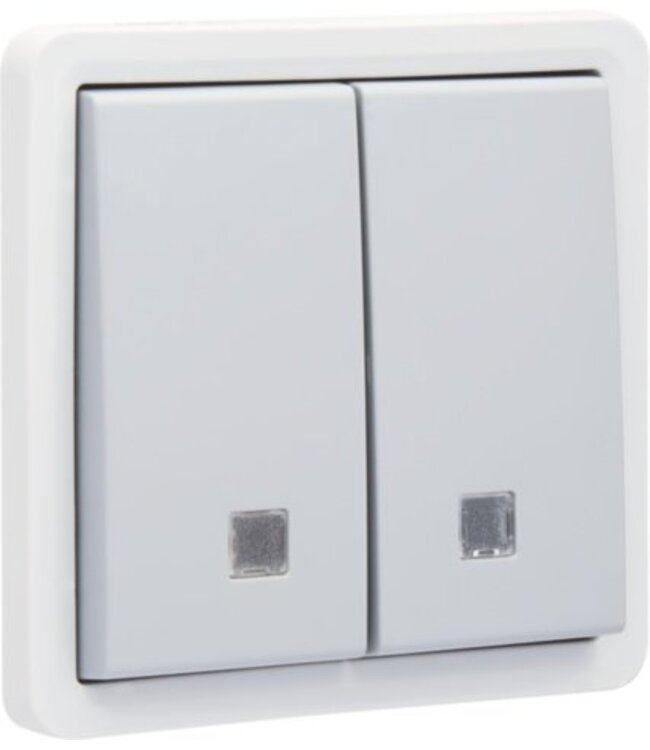 Niko waterdichte drukknop met 2 x N.O. met lens Niko-700-35100