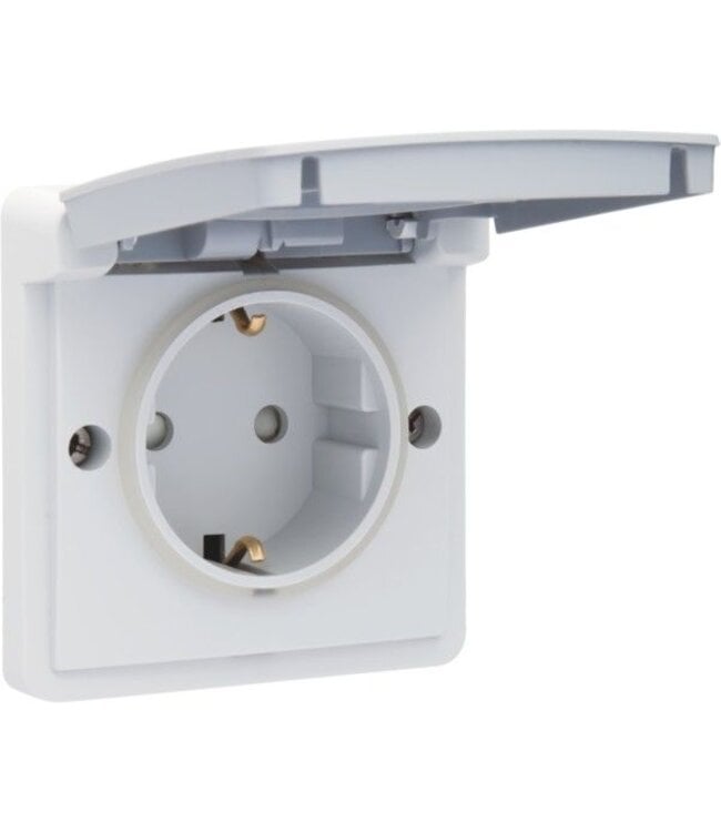 Niko Waterdicht stopcontact met randaarde NL, 700-36800