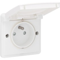 Waterbestendig stopcontact wit 701-36605