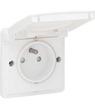 Niko Waterbestendig stopcontact wit 701-36605