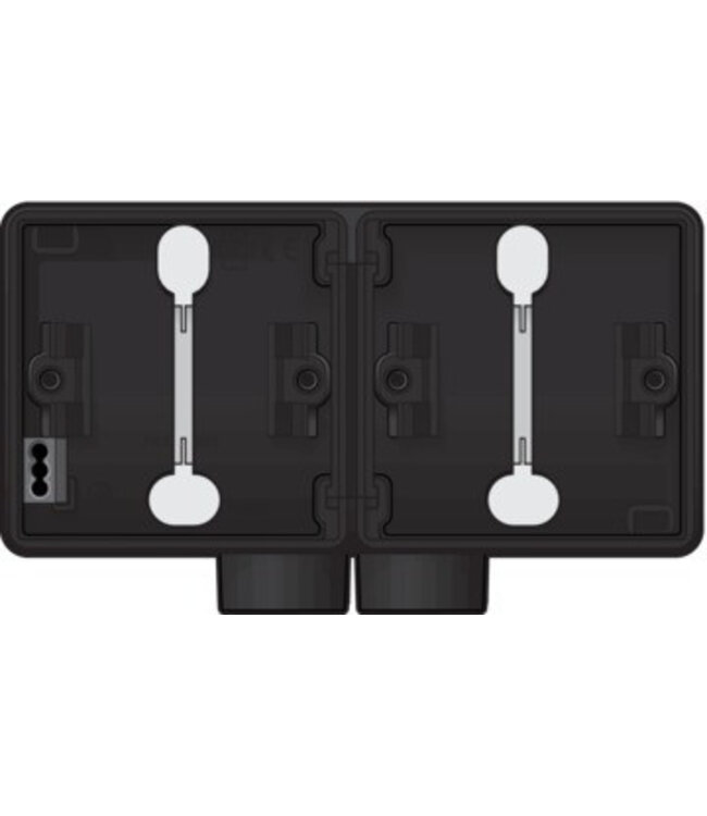 Niko Tweevoudige doos met kabelinvoer 2 x M20 761-84802