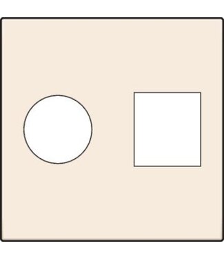 Niko afwerkingsset, cream, TV-UTP, 100-65702