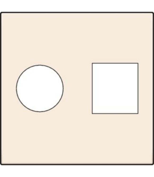 Niko afwerkingsset, cream, TV-UTP, 100-65702