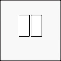 afwerkingsset, wit, enkelvoudige luidsprekeraansluiting, 101-69801