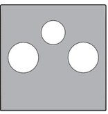 Niko afwerkingsset voor TV-FM & sateliet kleur sterling / Niko 121-69551