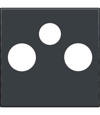 Niko afwerkingsset, anthracite, TV-FM & sateliet