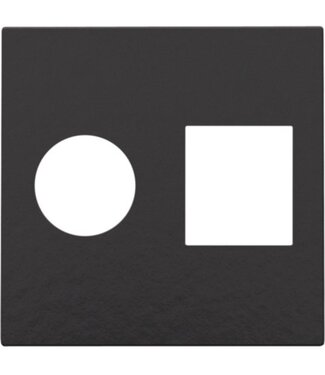 Niko afwerkingsset, piano black, TV-UTP, 200-65702