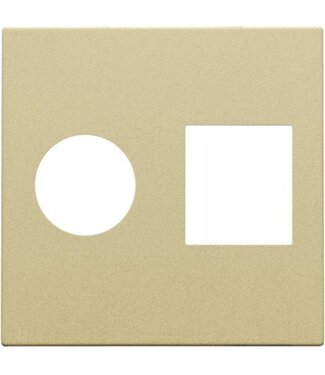 Niko afwerkingsset, alu gold coated, TV-UTP, 221-65702