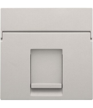 Niko afwerkingsset, grijs, enkelvoudige datacontactdoos, 102-65100