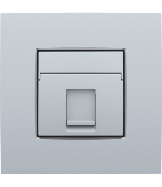 Niko afwerkingsset voor enkelvoudige datacontactdoos Sterling/ 121-65100