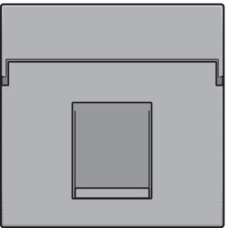 Niko afwerkingsset voor enkelvoudige datacontactdoos Sterling/ 121-65100