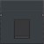 Niko afwerkingsset, anthracite, enkelvoudige datacontactdoos, 122-65100