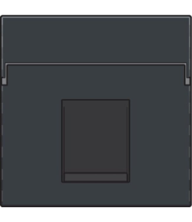 Niko afwerkingsset voor enkelvoudige datacontactdoos kleur antraciet / 122-65100