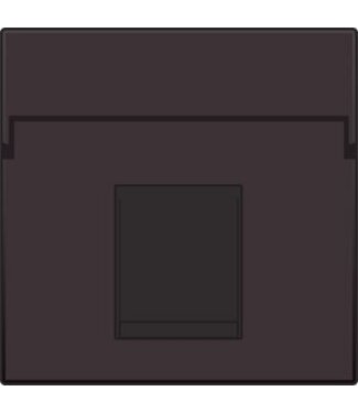 Niko afwerkingsset, Bruin, enkelvoudige datacontactdoos, 124-65100