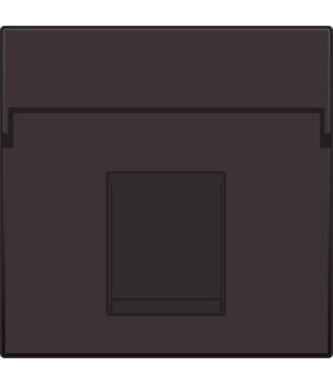 Niko afwerkingsset voor enkelvoudige datacontactdoos Bruin/ 124-65100