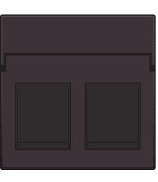 Niko afwerkingsset, Bruin, tweevoudige datacontactdoos, 124-65200 Niko afwerkingsset, Bruin, tweevoudige datacontactdoos, 124-65200