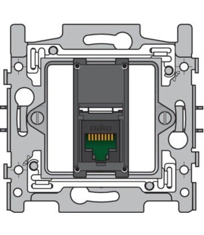 Niko Niko Sokkel enkelvoudig RJ45 UTP Cat5e 170-65151