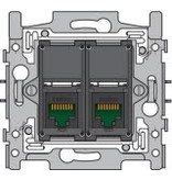 Niko Niko Sokkel tweevoudig RJ45 UTP Cat5e 170-65152