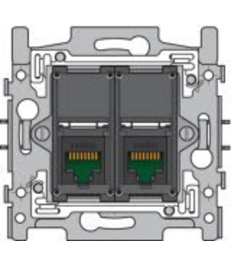 Niko Sokkel tweevoudig RJ45 UTP Cat5e 170-66152