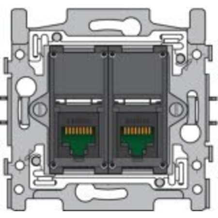 Niko Niko Sokkel tweevoudig RJ45 UTP Cat5e 170-65152