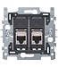 Niko Sokkel tweevoudig RJ45 STP Cat5 170-66156
