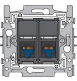 Niko Niko Sokkel tweevoudig RJ45 UTP Cat6 170-66162