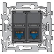 Sokkel tweevoudig RJ45 UTP Cat6 170-66162