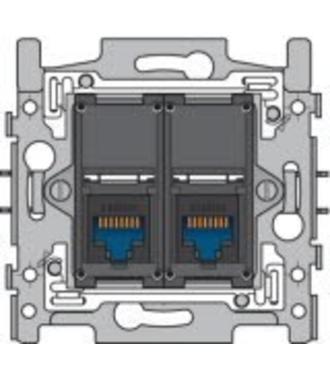 Niko Niko Sokkel tweevoudig RJ45 UTP Cat6 170-66162