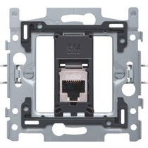 Sokkel enkelvoudig RJ45 STP Cat6 170-65166