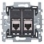 Niko Sokkel tweevoudig RJ45 STP Cat6 170-65167