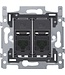 Niko Sokkel tweevoudig RJ45 UTP Cat5e 170-65252 schroefbevestiging