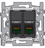 Niko Sokkel tweevoudig RJ45 UTP Cat5e 170-65252 schroefbevestiging