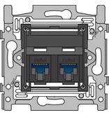 Niko Sokkel tweevoudig RJ45 UTP Cat6 (schuin)170-65362