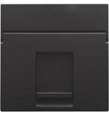 Niko afwerkingsset voor enkelvoudige datacontactdoos Piano Black 200-65100