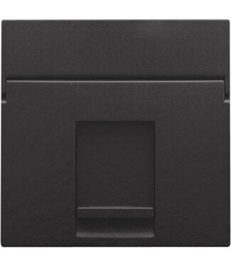 Niko afwerkingsset, Piano zwart, enkelvoudige datacontactdoos, 200-65100