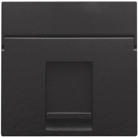 Niko afwerkingsset voor enkelvoudige datacontactdoos Piano Black 200-65100