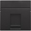 Niko afwerkingsset voor enkelvoudige datacontactdoos Piano Black 200-65100