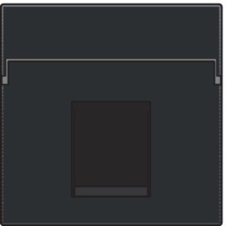 Niko afwerkingsset voor enkelvoudige datacontactdoos Piano Black 200-65100
